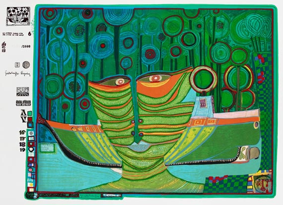 Friedensreich Hundertwasser - Kolumbus Regentag in Indien