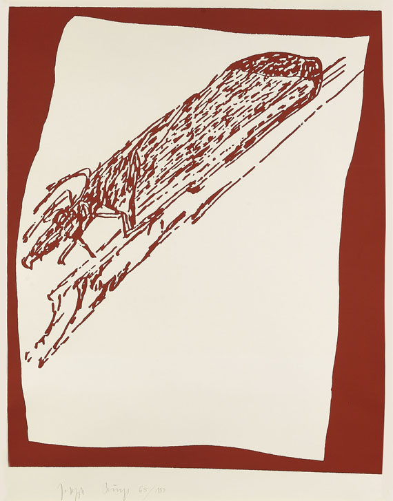 Joseph Beuys - Hirsch auf Urschlitten