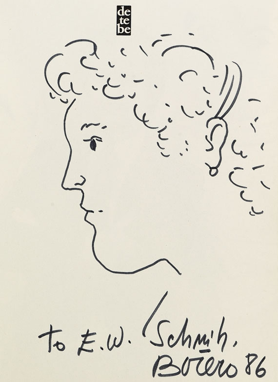 Fernando Botero - Profil de jeune femme