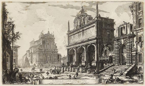 Giovanni Battista Piranesi - 2 Bll.: Veduta del Castello dell