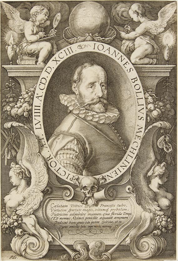 Hendrik Goltzius - Bildnis des Malers Hans Bol