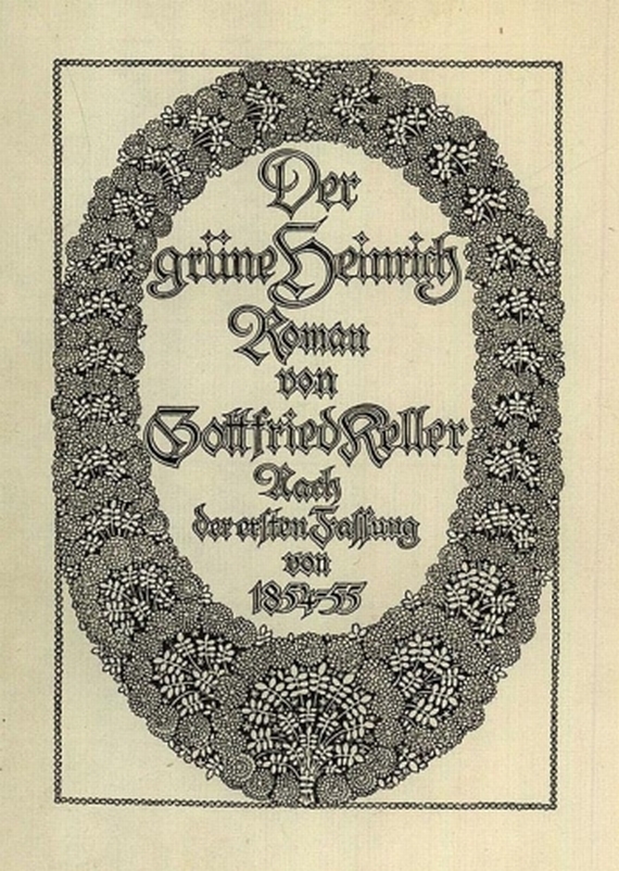 Gottfried Keller - Grüne Heinrich, 2 Bde. 1913
