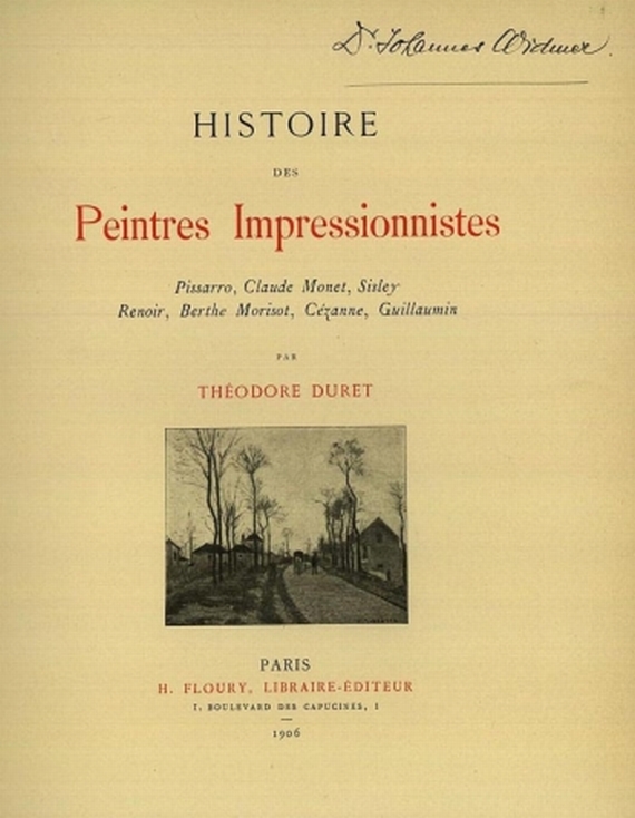 Theodore Duret - Les Peintres impressionnistes. 1906
