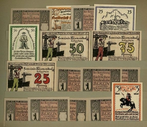   - Alben mit Notgeld 2 Bde. Um 1922