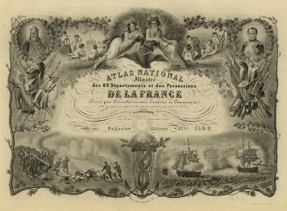 Victor Levasseur - Atlas national France. 1869