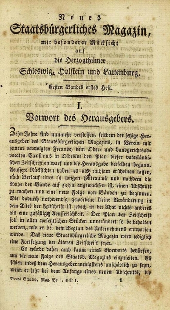 Staatsbürgerliches Magazin - Staatsbürgerliches Magazin, 20 Bde.