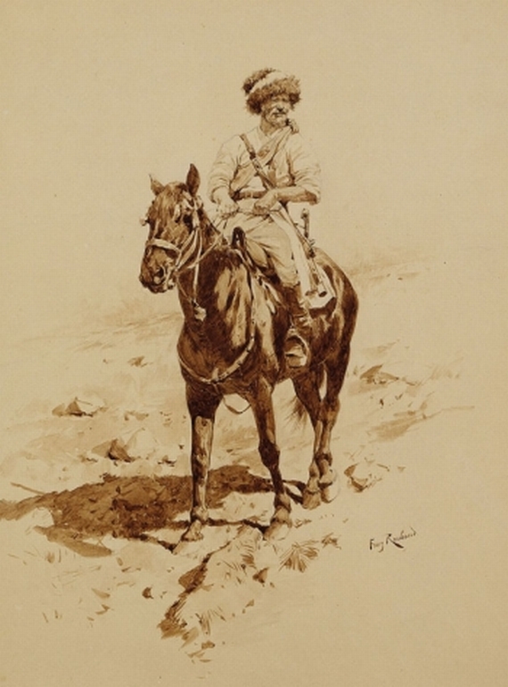 Franz Roubaud - Tartar zu Pferde