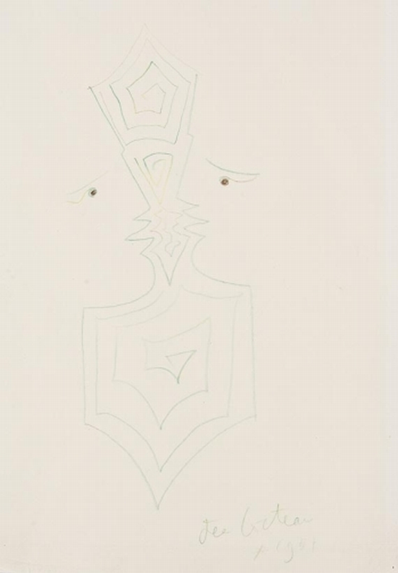 Jean Cocteau - Entre-profils aux arabesques