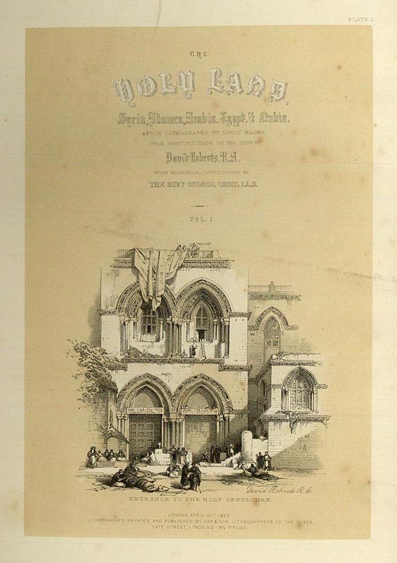 David Roberts - The holy land. 3 Bde. 1855