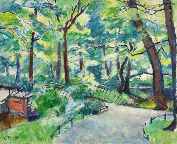 Edmund Fürst - Brücke im Berliner Tiergarten