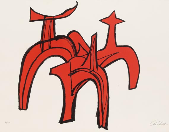 Alexander Calder - Rote Reiterstudie