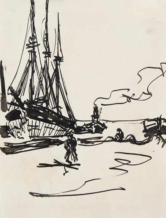 Ernst Ludwig Kirchner - Im Hafen