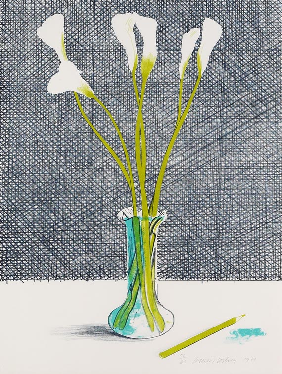 David Hockney - Lillies (Still Life)