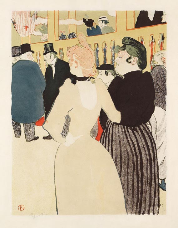 Henri de Toulouse-Lautrec - Au Moulin Rouge, la Goulue et sa sœur