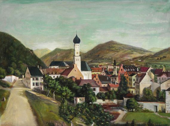 Fritz Burkhardt - Arnheim in Mittelfranken (Vorgebirgslandschaft)