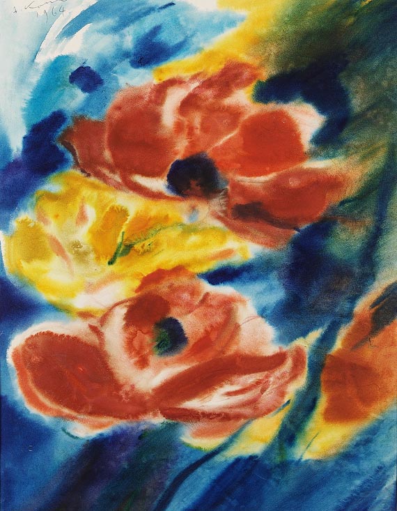 Alfred Kohler - Rote und gelbe Blüten