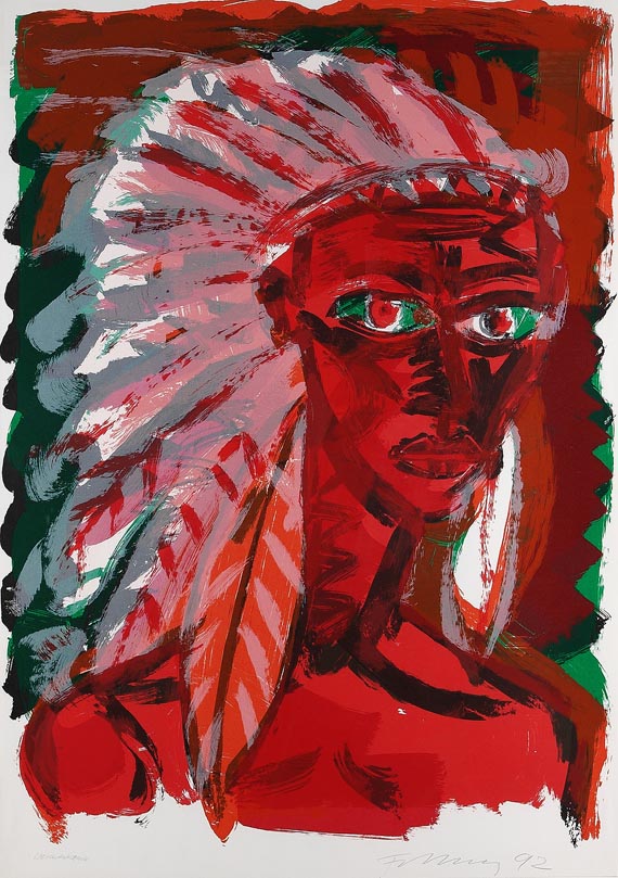 Rainer Fetting - Indianer