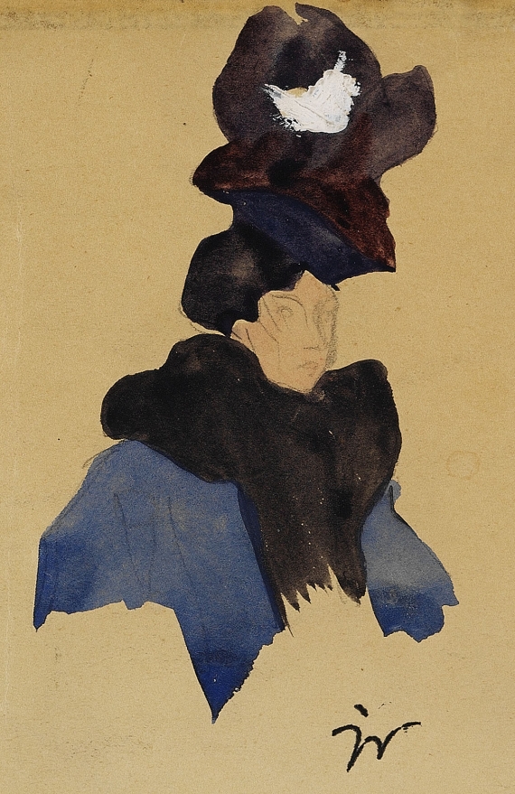Jacques Villon - Femme au chapeau