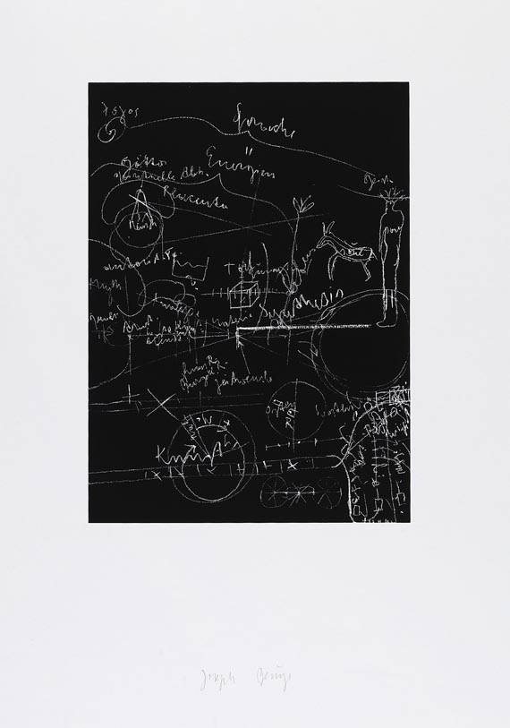Joseph Beuys - 3 Blätter: Tafel I. Tafel II. Tafel III