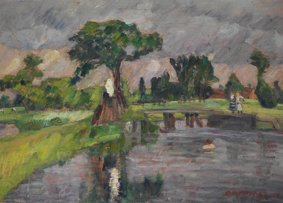 Otto Modersohn - Große Schleuse