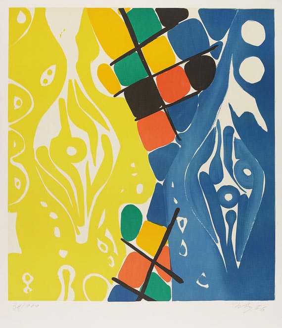 Ernst Wilhelm Nay - Farblitho 1966-1 (NOR)