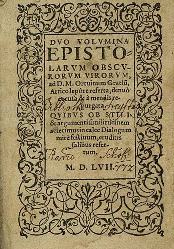Ulrich von Hutten - Duo volumina epistolarum. 1557 (35)