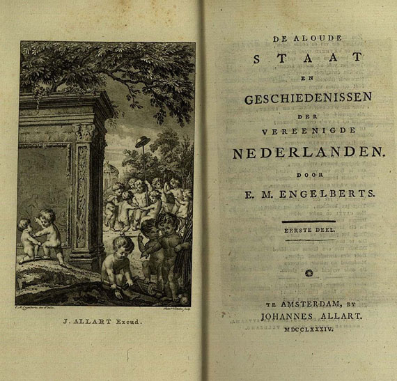 Niederlande - Engelberts, E. M., De Aloude Staat, 4 Bde. 1784.