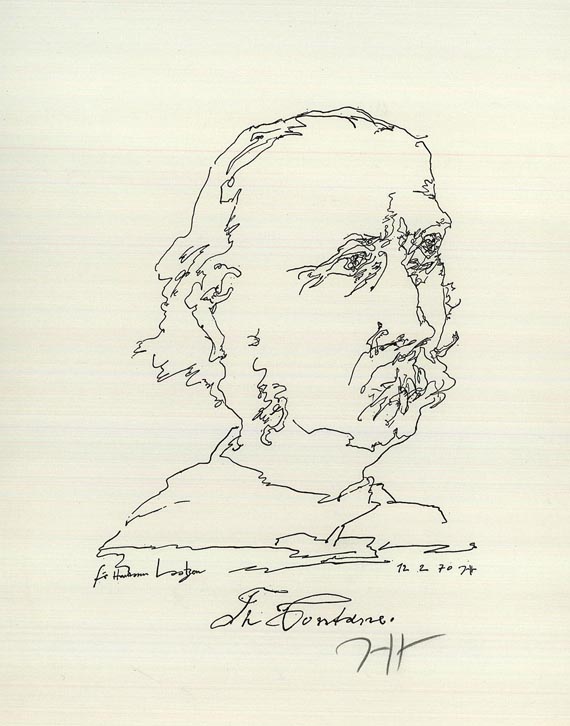 Horst Janssen - Dichter-Porträts. 18 Bll.