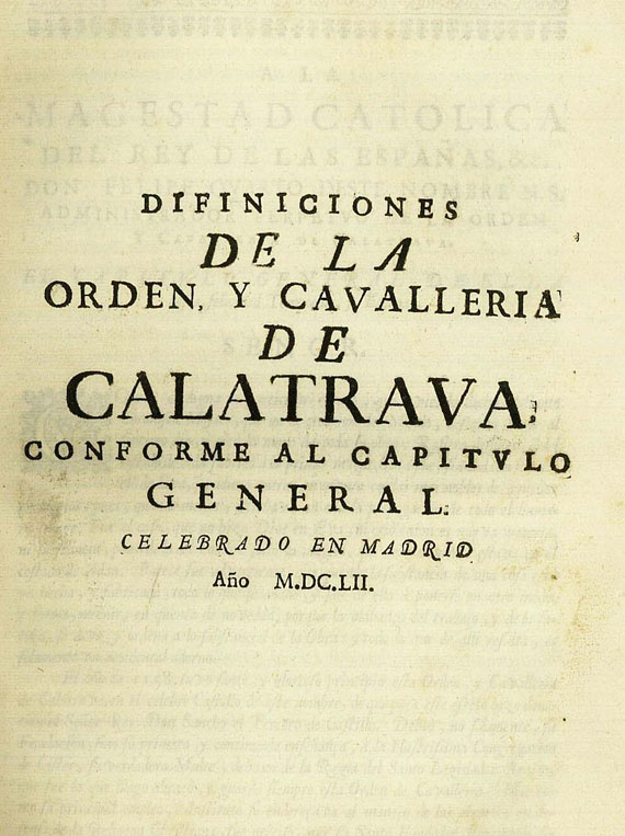  Spanien - Calatrava, 1652.