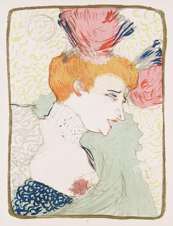 Henri de Toulouse-Lautrec - Mademoiselle Marcelle Lender, en buste