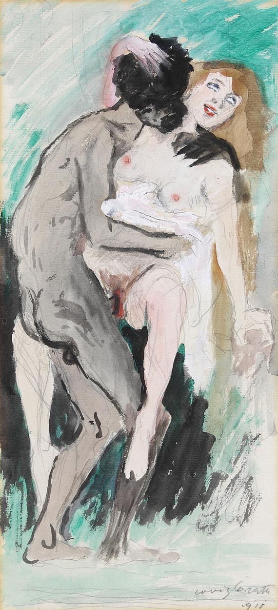 Lovis Corinth - Neger und Blondine