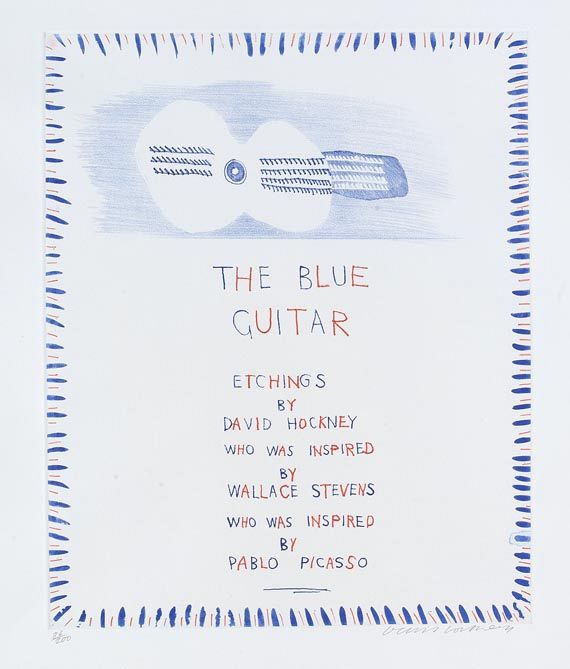 David Hockney - The blue Guitar - 