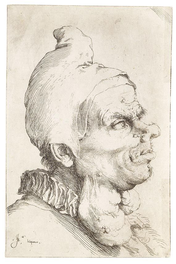Jusepe de Ribera gen. Lo Spagnoletto - Großer Groteskenkopf