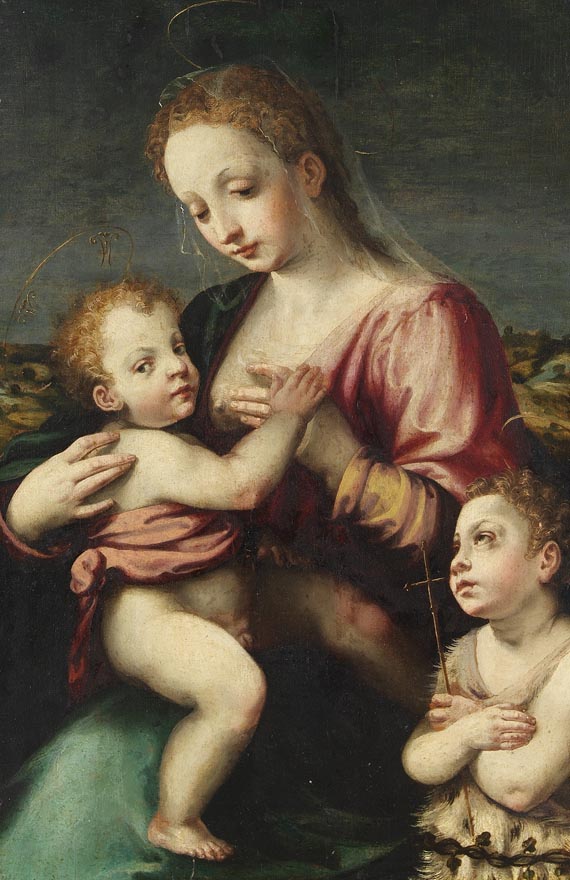Florenz - Madonna mit dem Jesuskind und Johannes dem Täufer