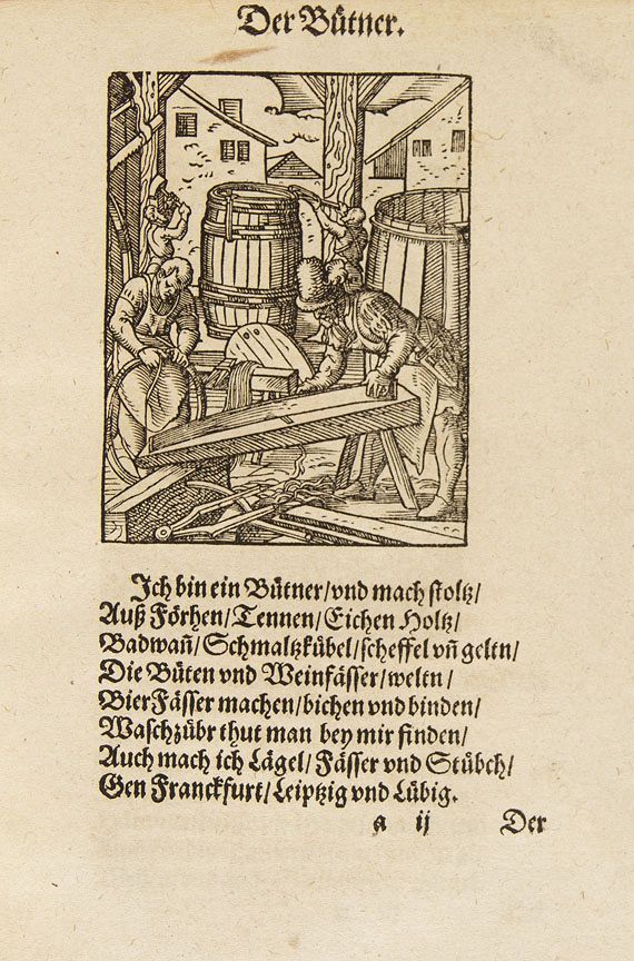 Hans Sachs - Beschreibung aller Stände. 1574.