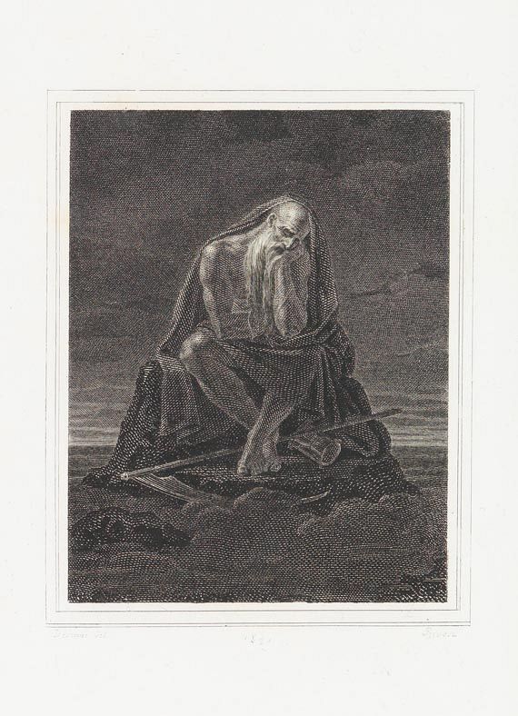   - Thouvenin-Einband. Gilbert, Oeuvres. 1823 - 