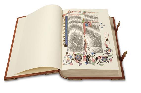   - Gutenbergbibel. Faksimile und Kommentarband. 3 Bde. 1977-1978. - 