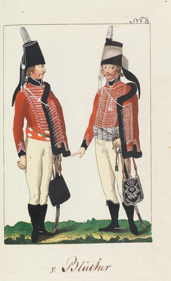 August Leopold Ramm - Abbildungen von allen Uniformen. - 