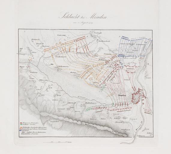 Friedrich Rudolf von Rothenburg - Schlachten-Atlas. 1845