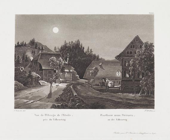 Joh. Ludwig Bleuler - Mal. Reise von Freiburg. - 