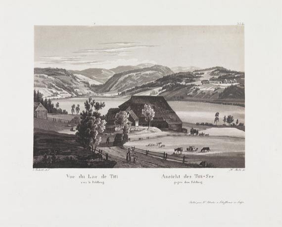 Joh. Ludwig Bleuler - Mal. Reise von Freiburg. - 