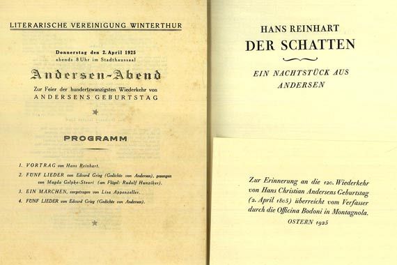   - Reinhart, H., Der Schatten. 1925