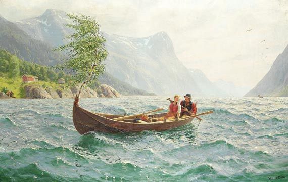 Hans Dahl - Bewegte Fjordüberfahrt