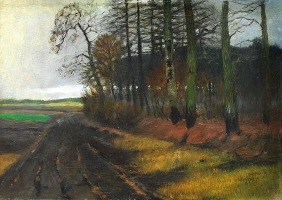 Carl Vinnen - Feldweg am Waldrand