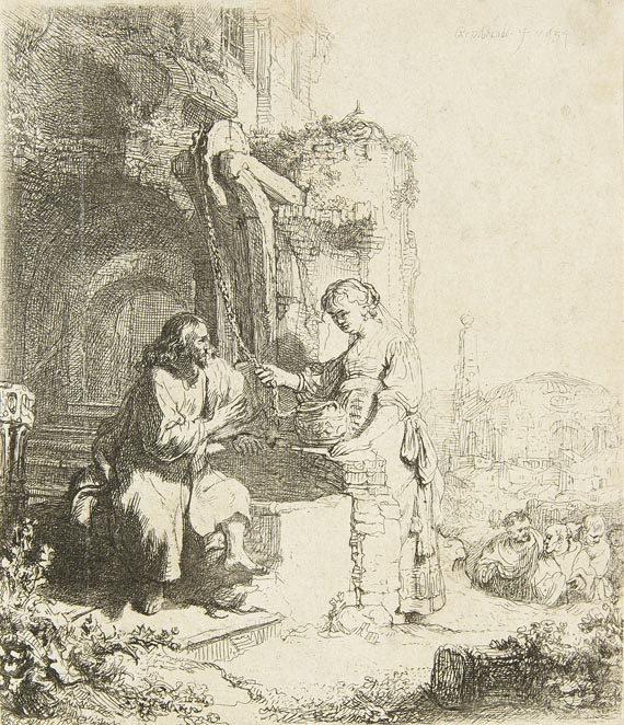 Harmensz. Rembrandt van Rijn - Christus und die Samariterin
