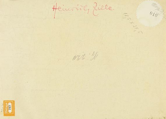 Heinrich Zille - Moabit, Kriminalgericht. Im Corridor (Eigene Rechtspflege) - 