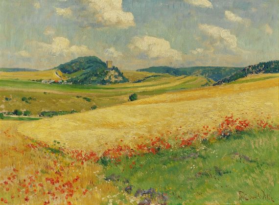 Fritz von Wille - Mohnblüte in der Eifel bei Burg Kerpen