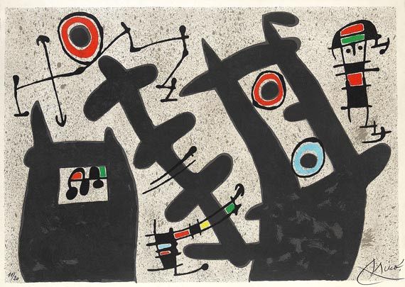 Joan Miró - Aus: Le lézard aux plumes d