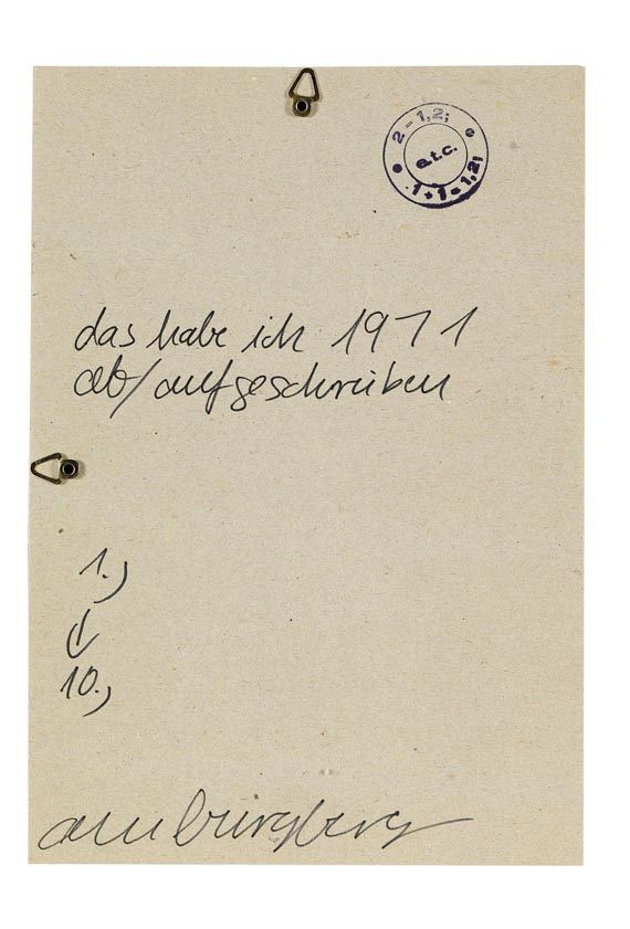 Hanne Darboven - 2 Blätter: 1+1=2, 2=1,2 - 