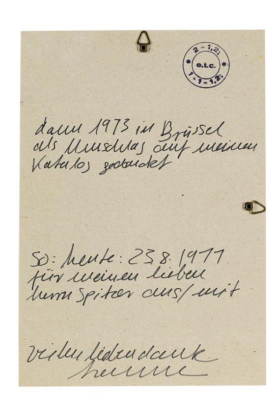 Hanne Darboven - 2 Blätter: 1+1=2, 2=1,2 - 